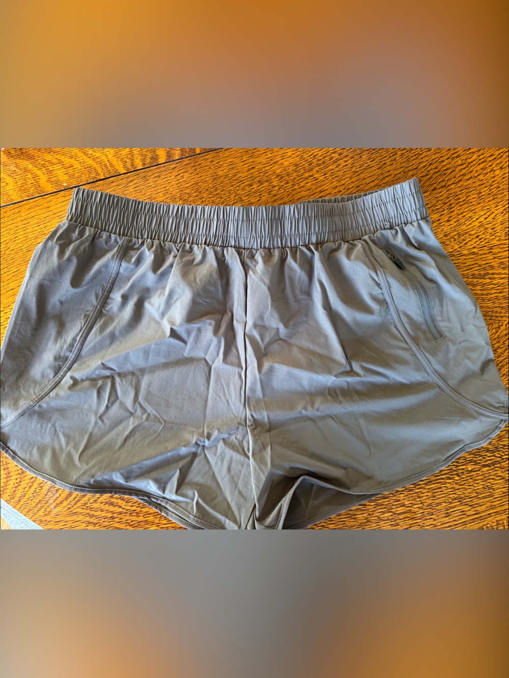 NIB- Gray Athletic Shorts with Elastic Waistband